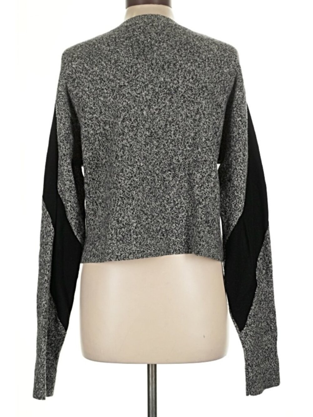 Public School Sana Pullover Sweater Large Colorblock Gray Black - Picture 5 of 8